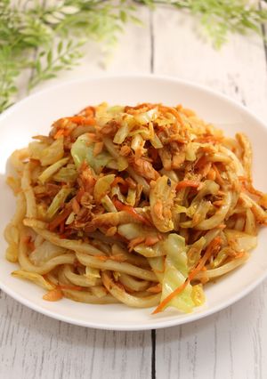 簡単！銀鮭の焼きカレーうどん-レシピのメイン写真