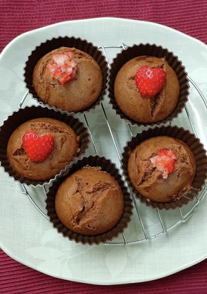 小さな恋人にもチョコ？を♡ココア蒸しパン-レシピのメイン写真