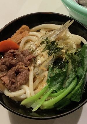 わかさぎ天入り吉田のうどん-レシピのメイン写真