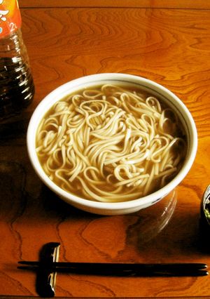 麦茶で茹でる釜揚げうどん-レシピのメイン写真