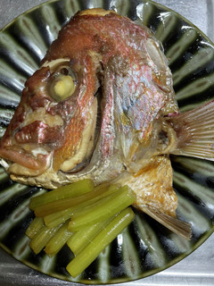 鯛のアラ炊き-レシピのメイン写真