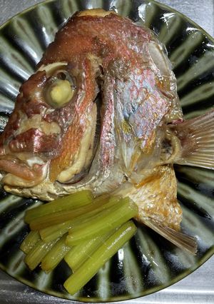 鯛のアラ炊き-レシピのメイン写真