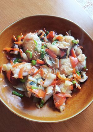 道産真鯛タラの甘酢あんかけ♪-レシピのメイン写真