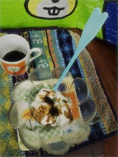 ❤珈琲味レーズン入り❤水切りヨーグルト♪-レシピのメイン写真