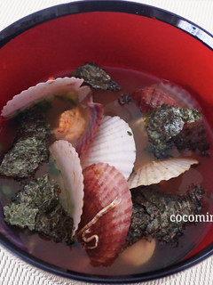 磯の香☆ベビーホタテの味噌汁-レシピのメイン写真