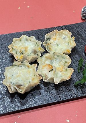 金沢せりのタルトグラタン-レシピのメイン写真
