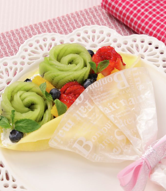 クレープブランケット クレープブランケット クレープ いちご みかん