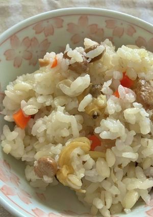 お豆の炊き込みごはん-レシピのメイン写真