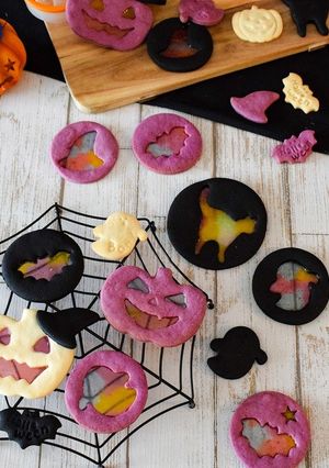 ハロウィンステンドグラスクッキー-レシピのメイン写真