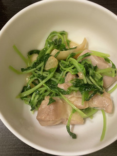 豆苗の炒め物-レシピのメイン写真