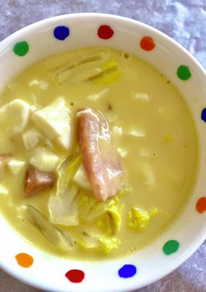 カレー風味のコーンスープ-レシピのメイン写真