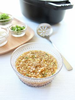 旨味あるタレで【湯豆腐(ネギだれ)】-レシピのメイン写真