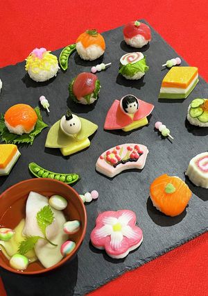 簡単♪ひなまつり❀手まり寿司プレート❀-レシピのメイン写真