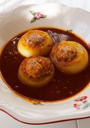 たまねぎ肉詰めカレー【野菜肉詰めドリラー-レシピのメイン写真