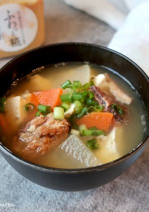 鯖缶の味噌汁-レシピのメイン写真