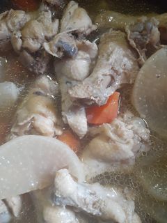 簡単★大根と人参と鶏肉の煮付け-レシピのメイン写真