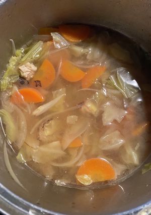 簡単コンソメスープ(家にある具材で)-レシピのメイン写真