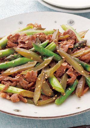 茎わかめと牛肉の甘辛炒め-レシピのメイン写真