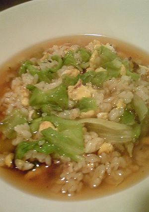 レタスとたまごのスープ炒飯-レシピのメイン写真