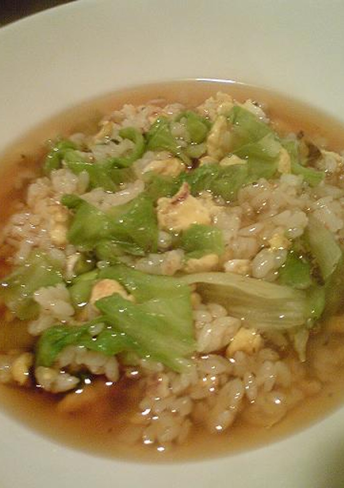 レタスとたまごのスープ炒飯-レシピのメイン写真