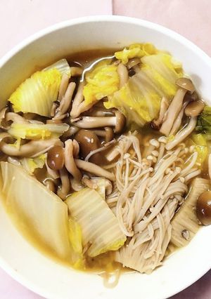 白菜と しめじ エノキの味噌中華スープ✾-レシピのメイン写真