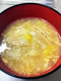 白菜とキノコと卵のとろとろ中華スープ-レシピのメイン写真