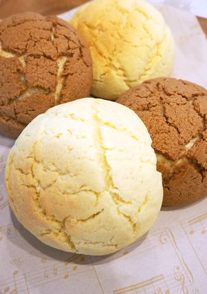 ココアとプレーンの2色メロンパン♪-レシピのメイン写真