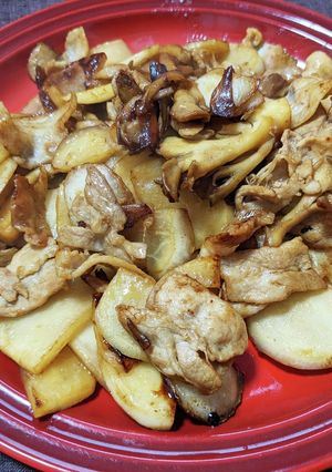 かぶと豚肉と舞茸のオイスターソース炒め-レシピのメイン写真