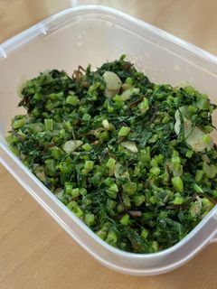 簡単!塩昆布と大根の葉のふりかけ-レシピのメイン写真