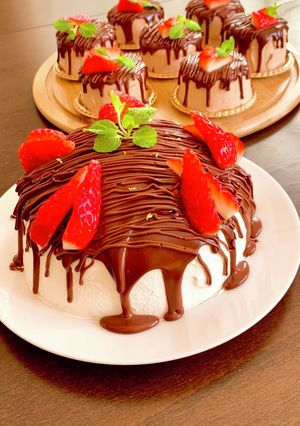 ドームケーキ チョココーティング-レシピのメイン写真