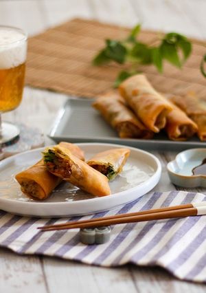 大豆ミートの春巻き-レシピのメイン写真