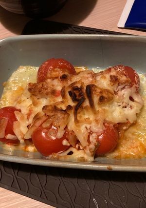 プチトマトキムチチーズ焼き-レシピのメイン写真