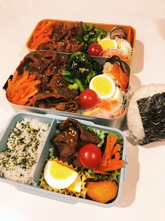 娘、息子、夫 弁当 23/2/16-レシピのメイン写真