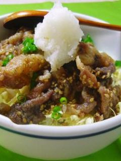 カリカリ豚のおろし丼-レシピのメイン写真