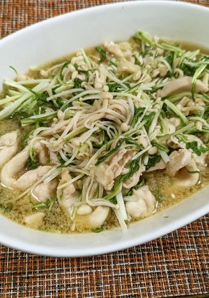 フライパンレス！水菜と鶏むね肉の中華蒸し-レシピのメイン写真