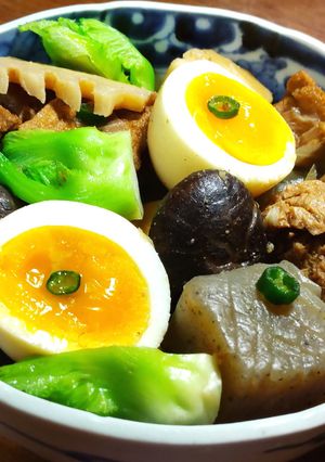 台湾風煮物おでん 大豆ミート 発酵玉葱-レシピのメイン写真