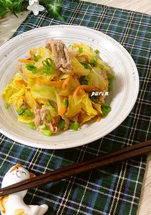 キャベツと豚肉のコチュジャン炒め-レシピのメイン写真