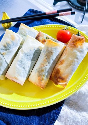 揚げないのにサクサク!ささみチーズ春巻き-レシピのメイン写真
