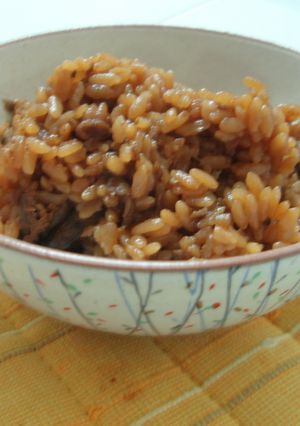 みんな大好き!牛ごぼう炊き込みご飯-レシピのメイン写真