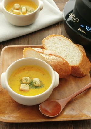 無水調理で作る!かぼちゃのポタージュ-レシピのメイン写真