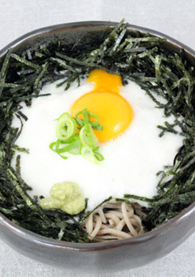 きざみのりたっぷりとろろ蕎麦丼-レシピのメイン写真