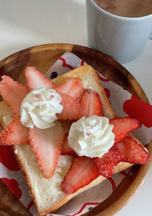 いちごのオープンサンド-レシピのメイン写真