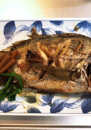 チヌのこっくり煮付け-レシピのメイン写真