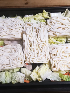 ホットプレートで焼きうどん!-レシピのメイン写真