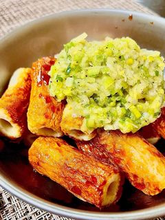 万能調味料!揚げちくわのネギ塩だれ-レシピのメイン写真