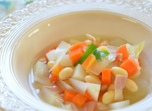 大豆と野菜たっぷり☆食べるスープ-レシピのメイン写真
