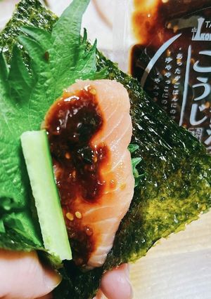 「のり醤油こうじ」手巻き寿司！-レシピのメイン写真