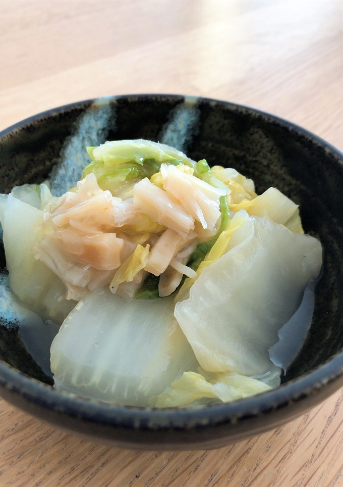 旨みじゅわ～☆白菜と帆立貝柱のとろとろ煮-レシピのメイン写真