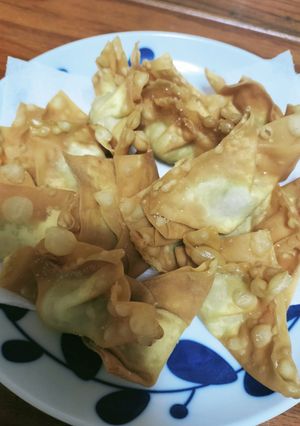 簡単！適当！材料少な！揚げワンタン♪-レシピのメイン写真