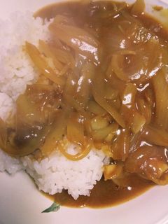 ふじの男の料理 貧乏玉ねぎカレー-レシピのメイン写真